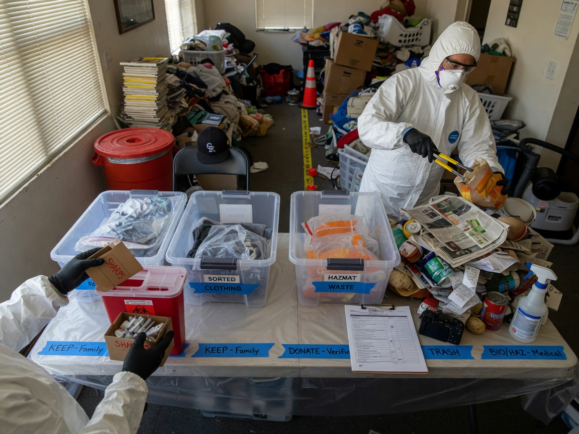 How To Sort Items Safely During A Hoarding Cleanup Project